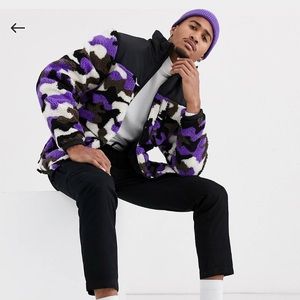 ASOS Purple jacket camouflage